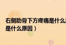 右側(cè)肋骨下方疼痛是什么原因類似岔氣（右側(cè)肋骨下方疼痛是什么原因）
