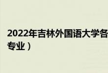 2022年吉林外國語大學各省招生計劃及招生人數(shù)（都招什么專業(yè)）