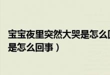 寶寶夜里突然大哭是怎么回事,要開燈嗎（寶寶夜里突然大哭是怎么回事）
