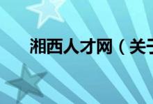 湘西人才網（關于湘西人才網的介紹）