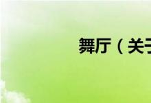 舞廳（關(guān)于舞廳的介紹）