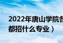 2022年唐山學院各省招生計劃及招生人數(shù)（都招什么專業(yè)）
