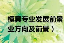 模具專業(yè)發(fā)展前景（2022模具設(shè)計(jì)與制造就業(yè)方向及前景）
