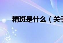 精斑是什么（關于精斑是什么的介紹）
