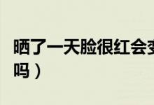 曬了一天臉很紅會變黑嗎（曬紅了一定會變黑嗎）