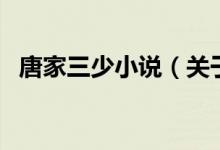 唐家三少小說(shuō)（關(guān)于唐家三少小說(shuō)的介紹）