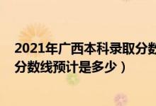 2021年廣西本科錄取分?jǐn)?shù)線多少（2022廣西高考?？其浫》?jǐn)?shù)線預(yù)計(jì)是多少）