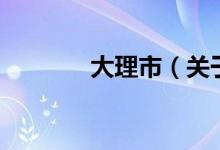 大理市（關(guān)于大理市的介紹）