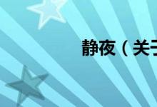 靜夜（關(guān)于靜夜的介紹）