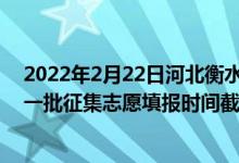 2022年2月22日河北衡水豆粕價格（2022年河北高考本科一批征集志愿填報時間截止到哪天）