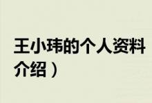 王小瑋的個人資料（關于王小瑋的個人資料的介紹）