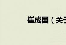 崔成國（關于崔成國的介紹）
