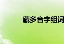 藏多音字組詞（藏組詞有哪些）