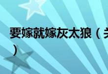 要嫁就嫁灰太狼（關(guān)于要嫁就嫁灰太狼的介紹）