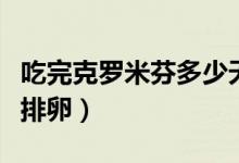 吃完克羅米芬多少天排卵（吃克羅米芬后多久排卵）
