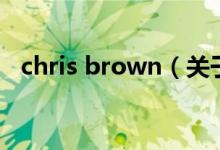 chris brown（關(guān)于chris brown的介紹）