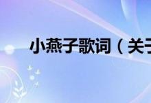 小燕子歌詞（關(guān)于小燕子歌詞的介紹）