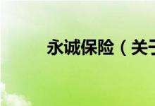 永誠保險(關(guān)于永誠保險的介紹)