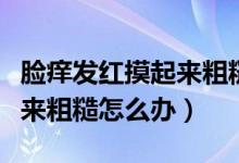 臉癢發(fā)紅摸起來粗糙涂什么藥（臉癢發(fā)紅摸起來粗糙怎么辦）
