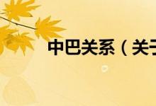 中巴關系（關于中巴關系的介紹）