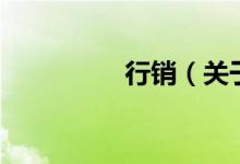 行銷（關(guān)于行銷的介紹）