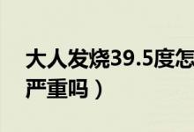大人發(fā)燒39.5度怎么退燒（大人發(fā)燒39.5度嚴(yán)重嗎）