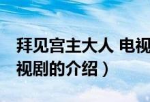 拜見宮主大人 電視?。P(guān)于拜見宮主大人 電視劇的介紹）