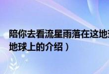 陪你去看流星雨落在這地球上（關(guān)于陪你去看流星雨落在這地球上的介紹）