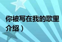你被寫在我的歌里（關(guān)于你被寫在我的歌里的介紹）