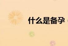 什么是備孕（需要怎么備孕）