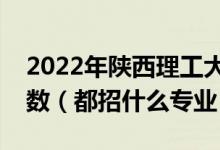 2022年陜西理工大學各省招生計劃及招生人數(shù)（都招什么專業(yè)）