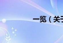 一覽（關(guān)于一覽的介紹）