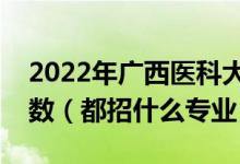 2022年廣西醫(yī)科大學(xué)各省招生計(jì)劃及招生人數(shù)（都招什么專業(yè)）