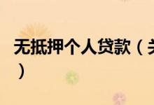 無抵押個(gè)人貸款（關(guān)于無抵押個(gè)人貸款的介紹）
