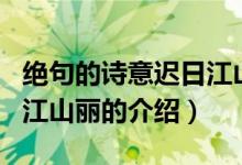 絕句的詩(shī)意遲日江山麗（關(guān)于絕句的詩(shī)意遲日江山麗的介紹）