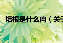 培根是什么肉（關(guān)于培根是什么肉的介紹）