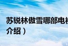蘇銳林傲雪哪部電視?。ㄌK銳林傲雪的電視劇介紹）