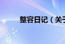 整容日記（關(guān)于整容日記的介紹）