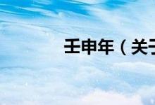 壬申年（關(guān)于壬申年的介紹）