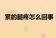 累的腿疼怎么回事(累的腿疼怎么辦方案)