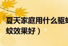 夏天家庭用什么驅(qū)蚊效果最好（身上涂什么驅(qū)蚊效果好）