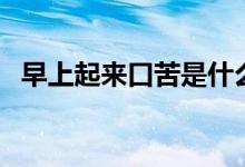 早上起來口苦是什么原因（五個口苦原因）