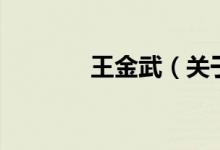 王金武（關于王金武的介紹）