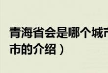 青海省會是哪個城市（關于青海省會是哪個城市的介紹）