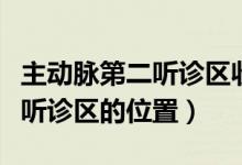 主動脈第二聽診區(qū)收縮期有雜音（主動脈第二聽診區(qū)的位置）