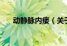 動靜脈內瘺（關于動靜脈內瘺的介紹）