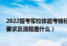2022報考軍校體能考核標準（2022寧夏軍隊院校報考政審要求及流程是什么）
