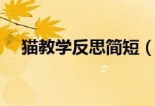 貓教學(xué)反思簡短（有關(guān)貓教學(xué)反思簡短）