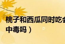 桃子和西瓜同時(shí)吃會(huì)中毒嗎（西瓜和桃子吃會(huì)中毒嗎）
