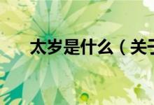 太歲是什么（關(guān)于太歲是什么的介紹）